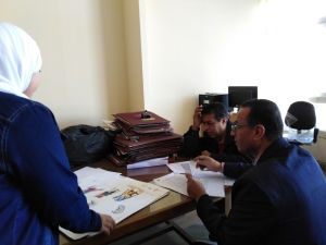 فاعليات تقييم مقرر رسم من الطبيعة بقسم المنتجات المعدنية والحلي