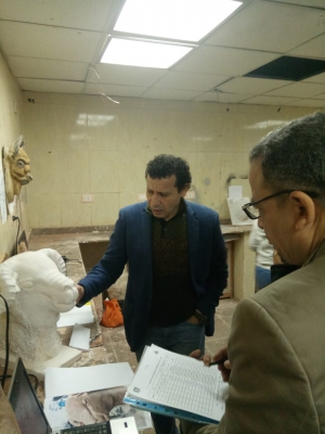 فاعليات تقييم مقرر نحت الطبيعة الحية (5) بقسم النحت و التشكيل المعمارى و الترميم