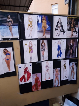 تقييم مادة رسم موديل الفرقة الاولى قسم تكنولوجيا الملابس والموضة