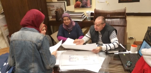 فاعليات تقييم مقرر منشآت سكنية للفرقة الأولى بقسم التصميم الداخلى والأثاث