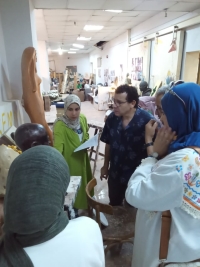 فاعليات تقييم مقرر تصميم النحت البارز ٦ الفرقة الثالثه بقسم النحت والتشكيل المعماري والترميم للفصل الدراسي الثاني للعام الجامعي ٢٠٢٥ /٢٠٢٦