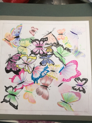 فاعليات تقييم مادة أساليب طباعة منسوجات بالفرقة الأولى   - بقسم طباعة المنسوجات