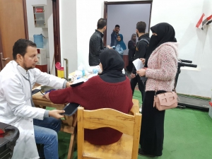 فعاليات حملة التبرع بالدم بالفنون التطبيقية