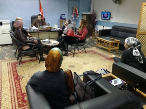 أجتماع الفريق الإدارى لمشروع دعم وتطوير الفاعلية التعليمية لكلية الفنون التطبيقية لشهر فبراير