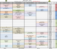 الجدول الدراسى لقسم الاعلان والطباعة والنشر نهائى