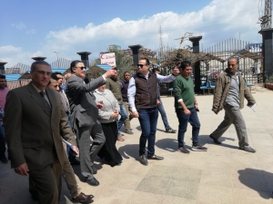 السيد الاستاذ الدكتور /جمال السعيد رئيس جامعة بنها فى زيارة تفقدية لكلية الفنون التطبيقية