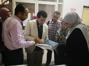 فاعليات تقييم مقرر تصميم النظم الصناعية (2) للفرقة الثالثة بقسم التصميم الصناعي