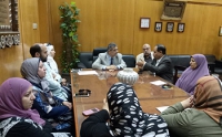 نائب رئيس جامعة بنها يستعرض الخطه الاستراتيجيه والجوده