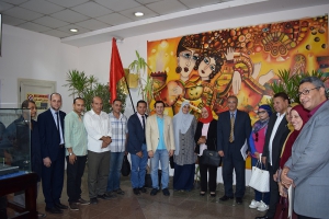 الفنون التطبيقية تستقبل لجنة اختيار افضل كلية على مستوى الجامعة