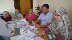 فاعليات تقييم مقرر رسم من الطبيعة الفرقة الأولى بقسم الغزل والنسيج والتريكو