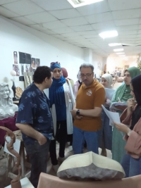 فاعليات تقييم مقرر نحت الطبيعه الحيه ٦ الفرقة الثالثه بقسم النحت والتشكيل المعماري والترميم للفصل الدراسي الثاني للعام الجامعي ٢٠٢٥ /٢٠٢٦