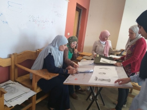 فاعليات تقييم مقرر طبيعة حية  الفرقة الثالثة بقسم الطباعة والصباغة والتجهيز