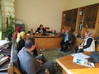 اجتماع مدير وحدة الجودة مع اعضاء هيئة تدريس قسم المنتجات المعدنية والحلى