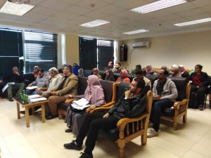 حلقة بحث بعنوان الاستفادة من برامج التصميم المتخصصة (نسيج ،تريكو ) لتحقيق قيم جمالية ووظيفية لاقمشة المراتب الجاكارد