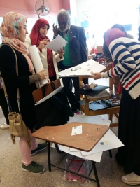 فاعليات تقييم مقرر سيموطيقية المنتج بالفرقة الثانية بقسم تصميم صناعى