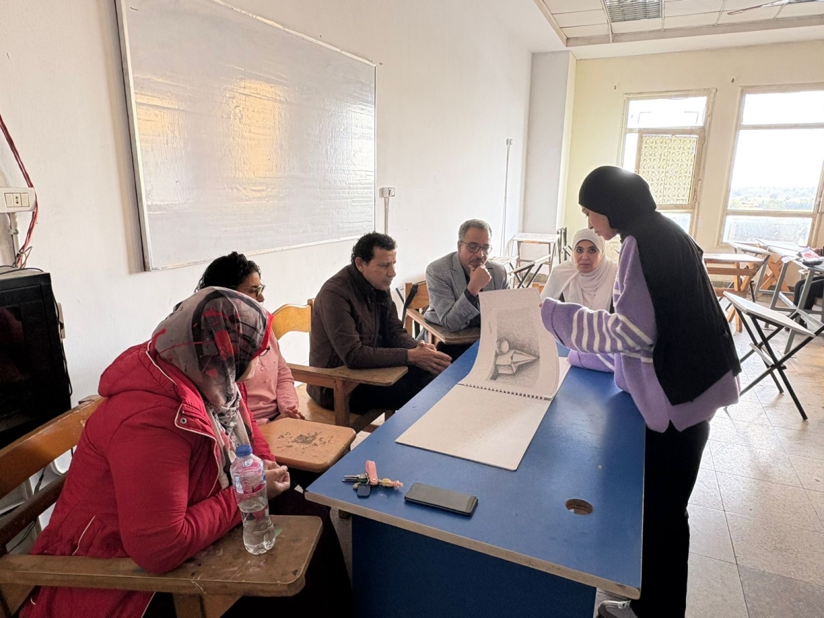 فاعليات تقييم مادة المنظور الحر للفرقه الإعدادية للعام الجامعي 2025/2026 الفصل الدراسي الاول