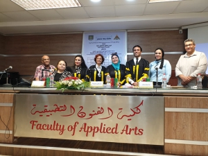 مناقشة رسالة ماجستير بعنوان " دراسة مقارنة لطرز ازياء المختصين بشئون الدين المسيحى فى مصر وعلاقتها بالازياء والموضة"