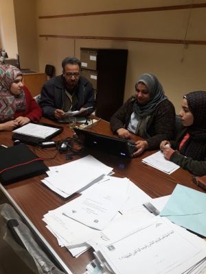 ورشة عمل مع فريق الجودة بقسم النحت والتشكيل المعمارى