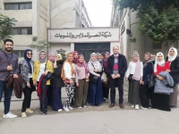 زيارة ميدانية لطلاب قسم تك الملابس . مع شركة النصر للملابس والمنسوجات