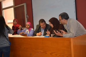 فاعليات تقييم مقرر اسس تصميم (2)  للفرقة الإعدادي ساعات معتمده للعام 2018-2019