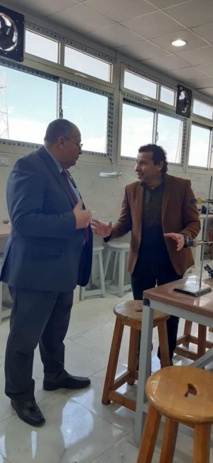 العميد يستقبل عميد تطبيقية دمياط